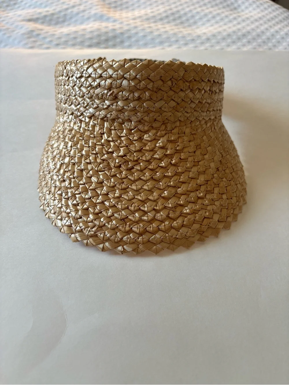 Hemlock Capri Straw Visor in Honeycomb
